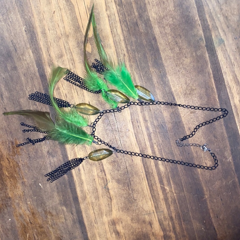 Feather necklace